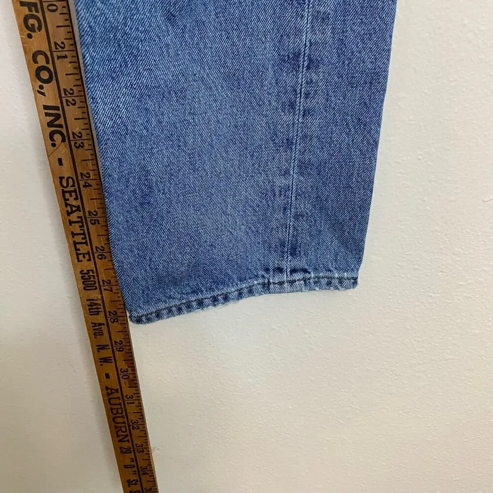 Agolde Women's Jeans 90's Pinch‎ Waist High Rise Straight Distressed Blue 25
